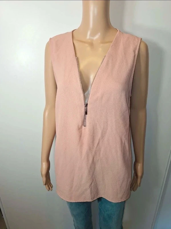 Débardeur fluide rose clair – Mim – Taille M – Coupe ample